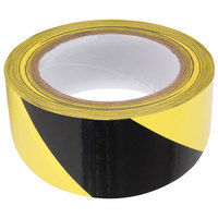 50mmx10m TackMax® Reflective Yellow / Black Hazard Warning Tape - Self Adhesive